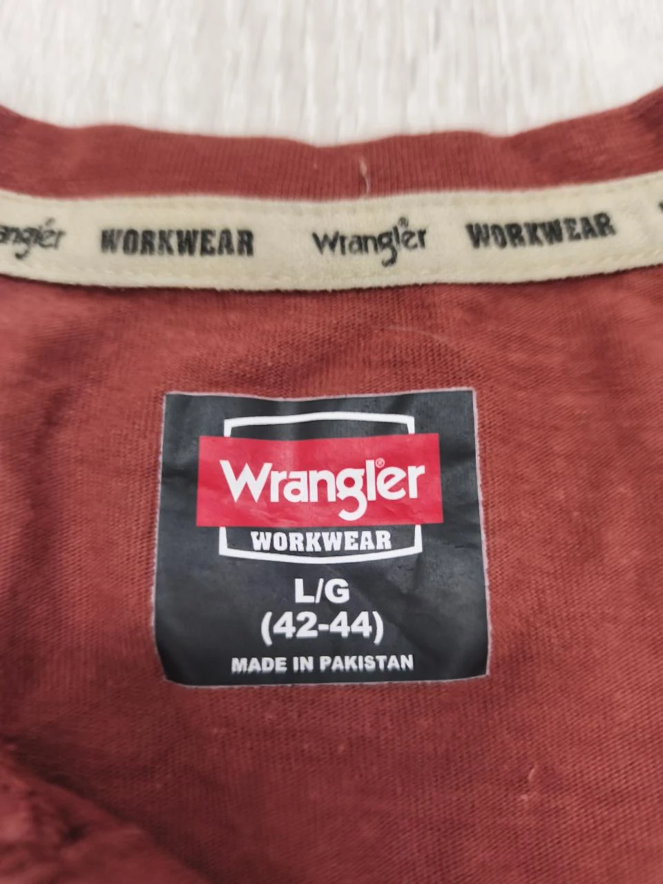 T-Shirt Wrangler Bordô Tamanho G – photo 2